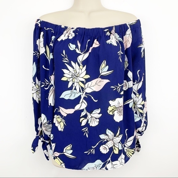 𝅺JASMINE & Juliana Off The Shoulder Blouse Size S - Picture 1 of 7